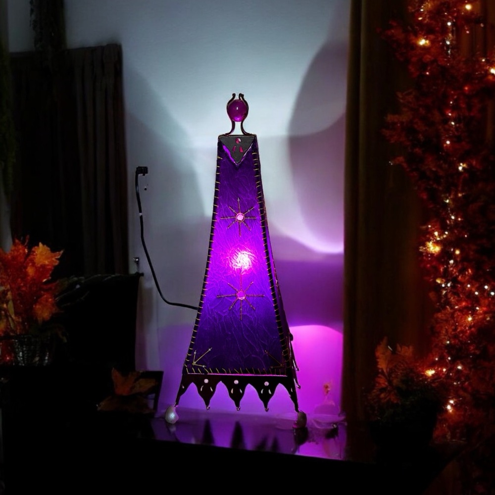 Purple Lamp Fixture